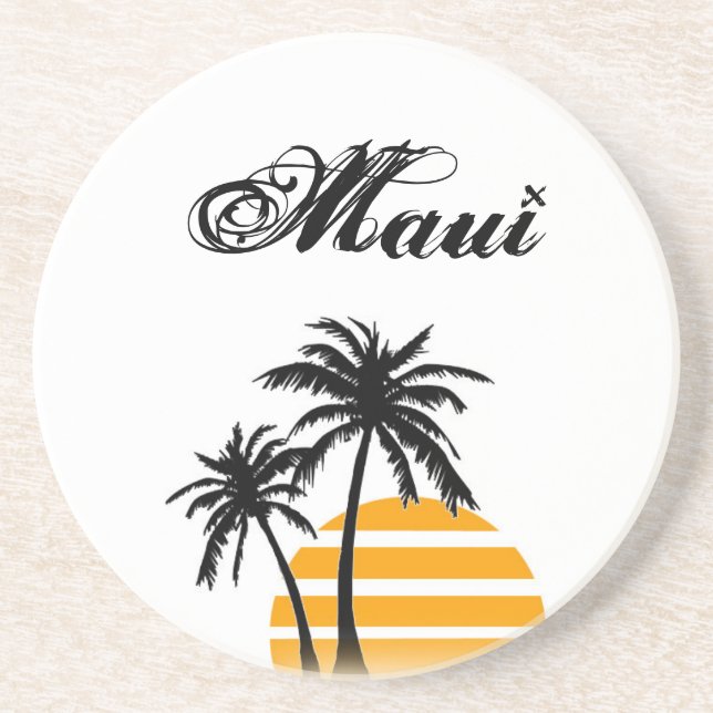 Posavasos Práctico de costa de Maui (Frente)