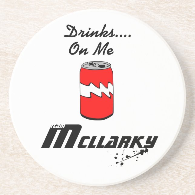 Posavasos Práctico de costa de McLlarky del equipo (Frente)