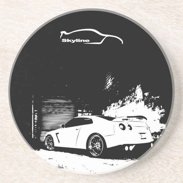 Posavasos práctico de costa de Nissan Skyline (Frente)