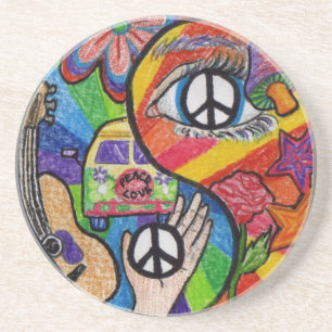 Posavasos Práctico de costa de Yin Yang