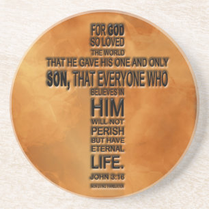 Posavasos Práctico de costa del 3:16 de Juan