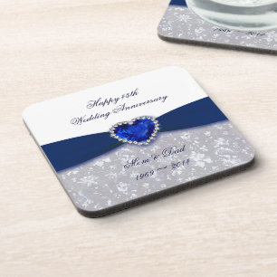 Posavasos Práctico de costa del aniversario de boda del
