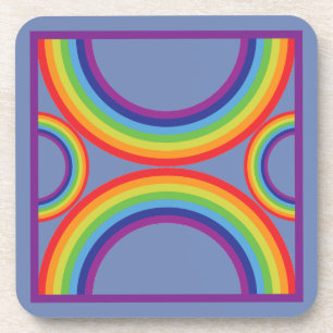 Posavasos Práctico de costa del arco iris