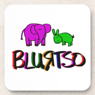Posavasos práctico de costa del burro y del elefante