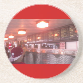 Posavasos Práctico de costa del Cheesesteak de Philly