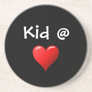 Posavasos Práctico de costa del corazón del niño @
