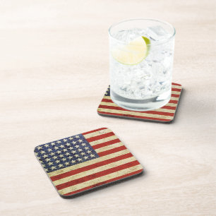 Posavasos Práctico de costa del corcho de la bandera