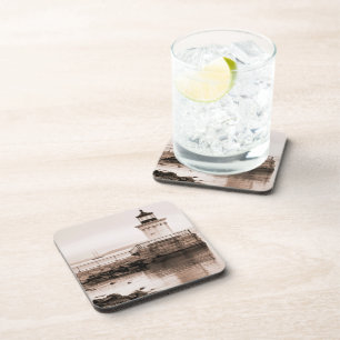 Posavasos Práctico de costa del corcho de la luz del insect