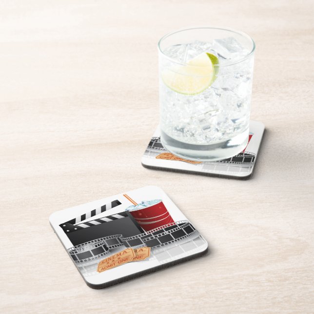 Posavasos Práctico de costa del corcho de la NOCHE de (Lado Derecho)