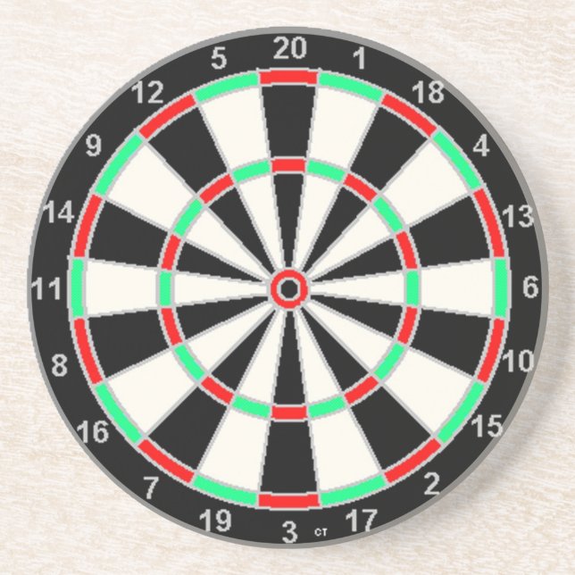 Posavasos práctico de costa del dartboard (Frente)