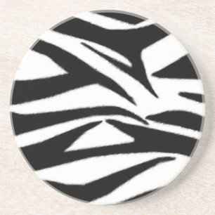 Posavasos Práctico de costa del estampado de zebra