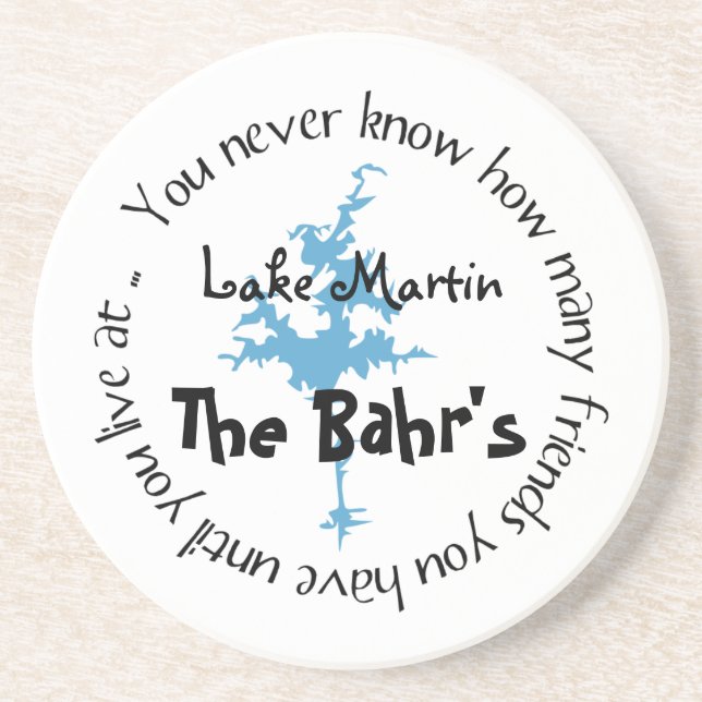 Posavasos Práctico de costa del lago (Frente)