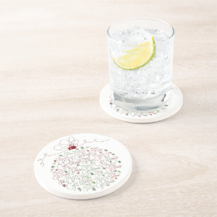 Posavasos Práctico de costa del ornamento del navidad