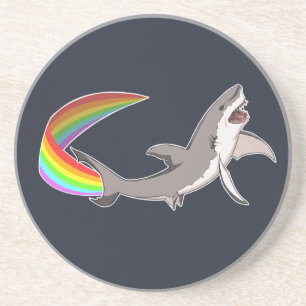 Posavasos Práctico de costa del tiburón de Nyan