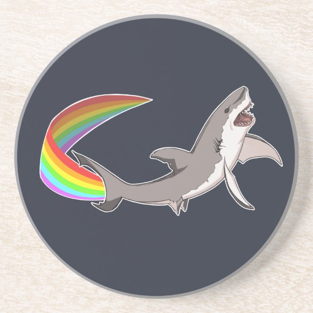 Posavasos Práctico de costa del tiburón de Nyan (Frente)