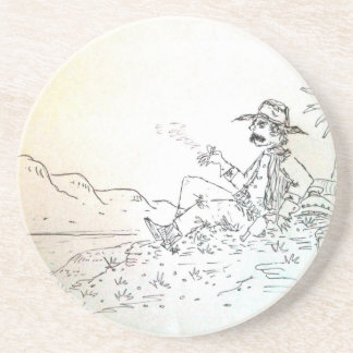 Posavasos Práctico de costa del vaquero de Smokin