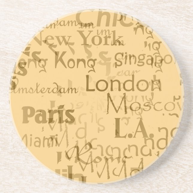 Posavasos Práctico de costa del viaje (Frente)