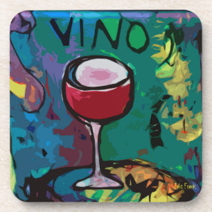 Posavasos Práctico de costa del vino del VINO
