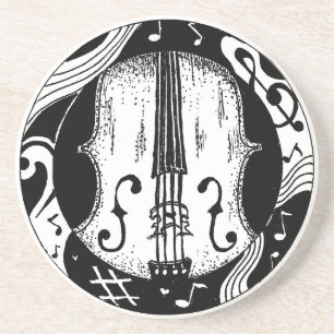 Posavasos Práctico de costa del violoncelo