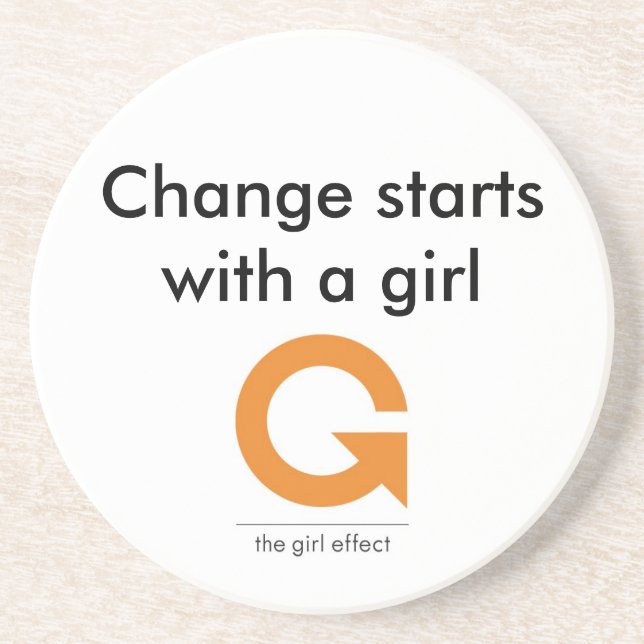 Posavasos Práctico de costa - efecto del chica (Frente)