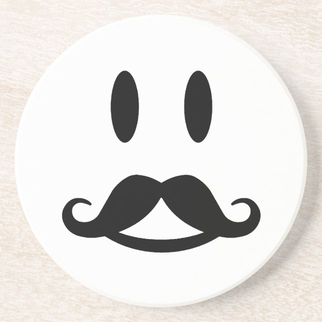 Posavasos Práctico de costa feliz del personalizado del (Frente)