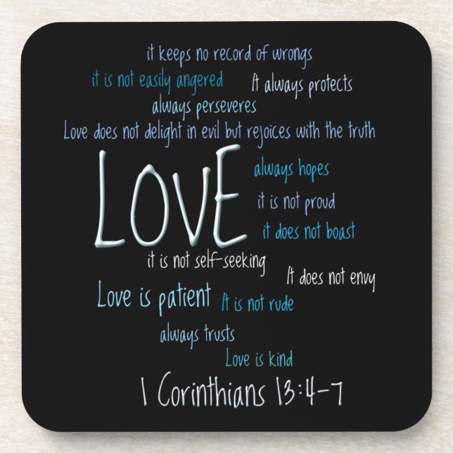 Posavasos Práctico de costa fijado - el amor es mezcla (Frente)