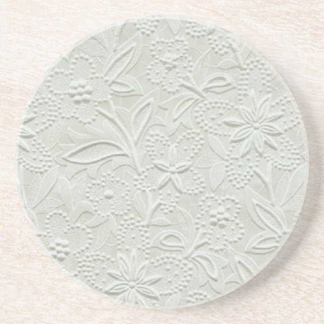 Posavasos Práctico de costa floral (Frente)