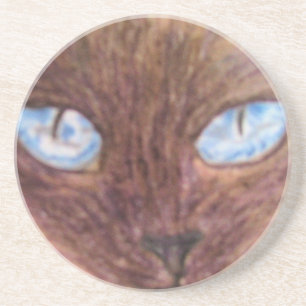 Posavasos Práctico de costa, gato siamés