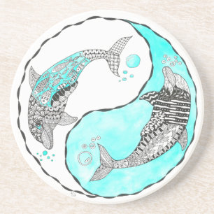 Posavasos Práctico de costa hermoso del delfín