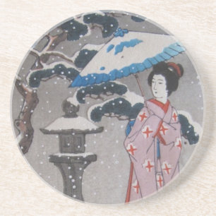 Posavasos Práctico de costa japonés