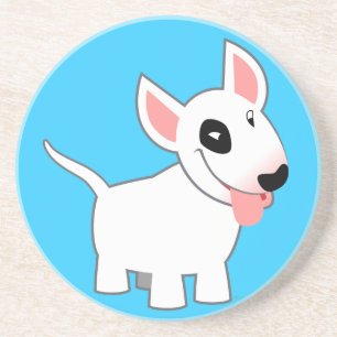 Posavasos Práctico de costa lindo de bull terrier del dibuj