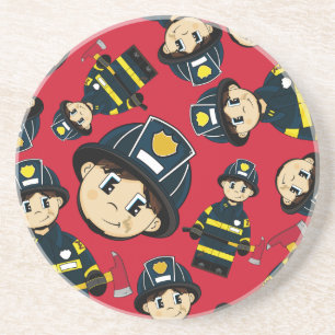 Posavasos Práctico de costa lindo del bombero