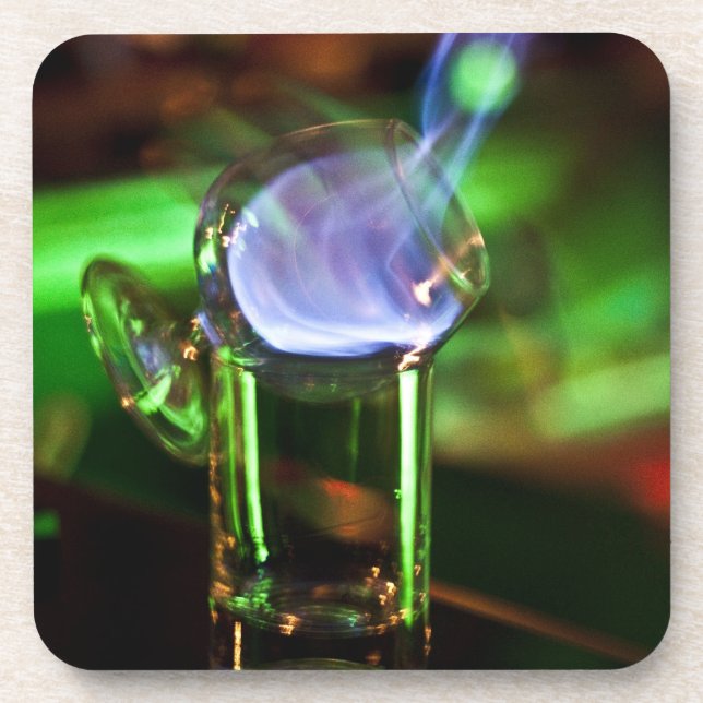 Posavasos Práctico de costa llameante del corcho de Sambuca (Frente)