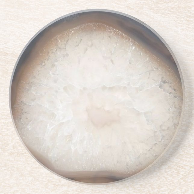 Posavasos Práctico de costa natural hermoso de la ágata (Frente)