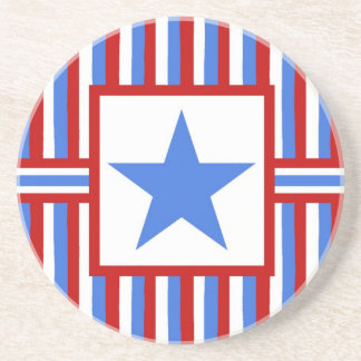 Posavasos Práctico de costa patriótico americano moderno del