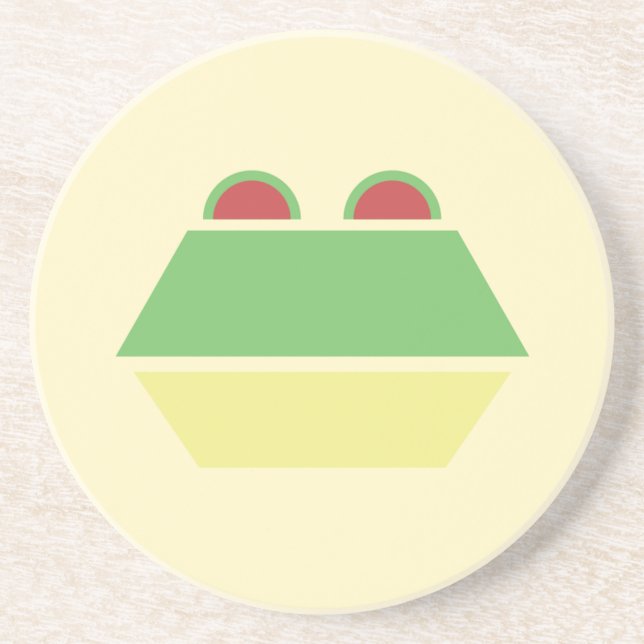 Posavasos Práctico de costa principal de la rana (Frente)