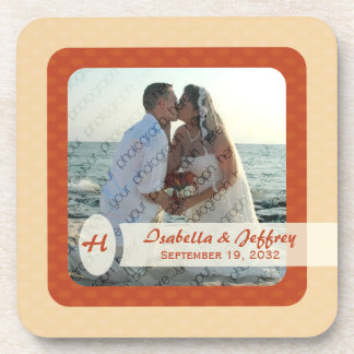 Posavasos Práctico de costa retro de la foto de los óvalos