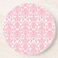 Práctico de costa rosa claro floral del damasco