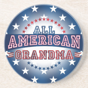 Posavasos Práctico de costa Todo-Americano de la abuela