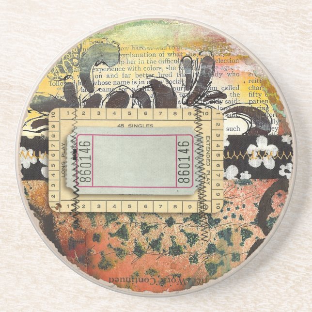 Posavasos prácticos de costa abstractos (Frente)