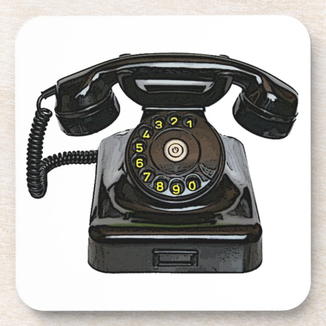 Posavasos Prácticos de costa apoyados corcho del teléfono (Frente)