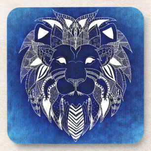 Posavasos Prácticos de costa azules de la bebida del gato