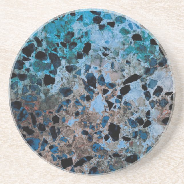 Posavasos Prácticos de costa azules del granito (Frente)