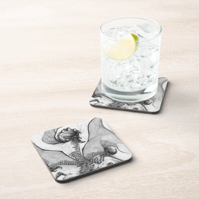 Posavasos Prácticos de costa compañeros del arte del (Lado Derecho)