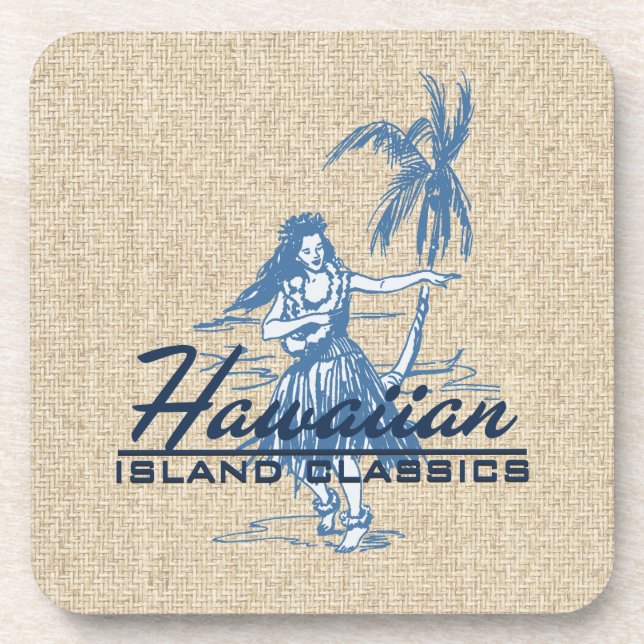 Posavasos Prácticos de costa Corcho-apoyados Hawaiian del (Frente)