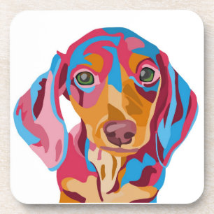 Posavasos Prácticos de costa de la bebida del Dachshund