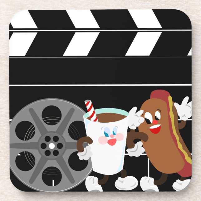 Posavasos Prácticos de costa de la noche de película (Frente)