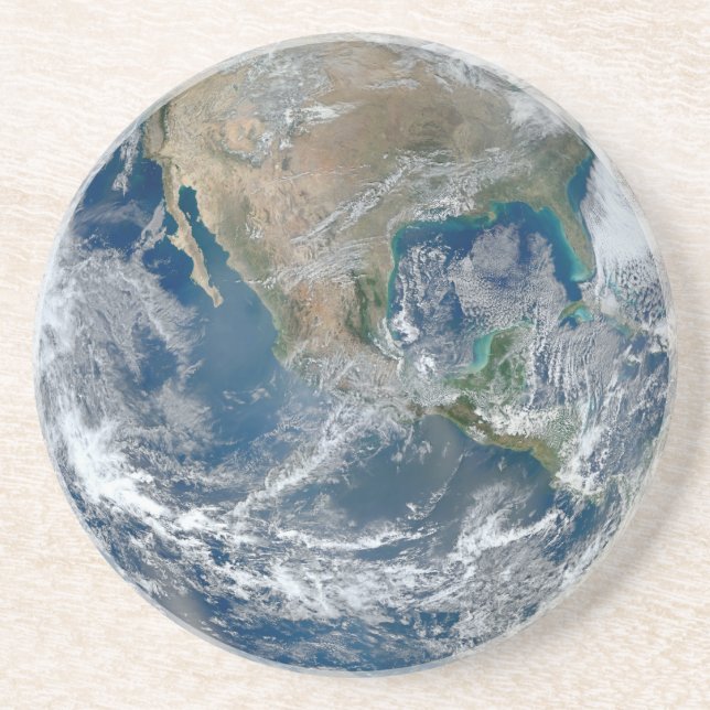 Posavasos Prácticos de costa de la tierra del planeta (Frente)