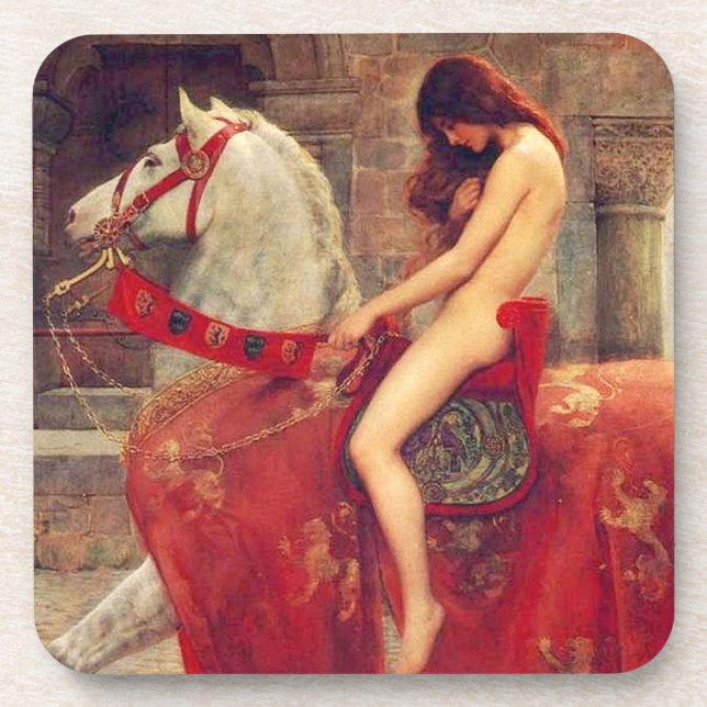 Posavasos Prácticos de costa de Lady Godiva (Frente)