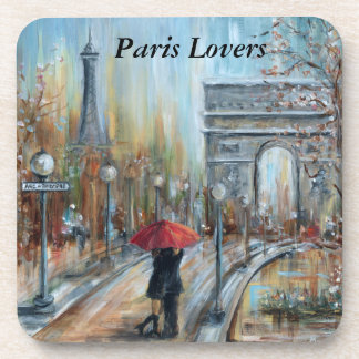 Posavasos Prácticos de costa de los amantes de París